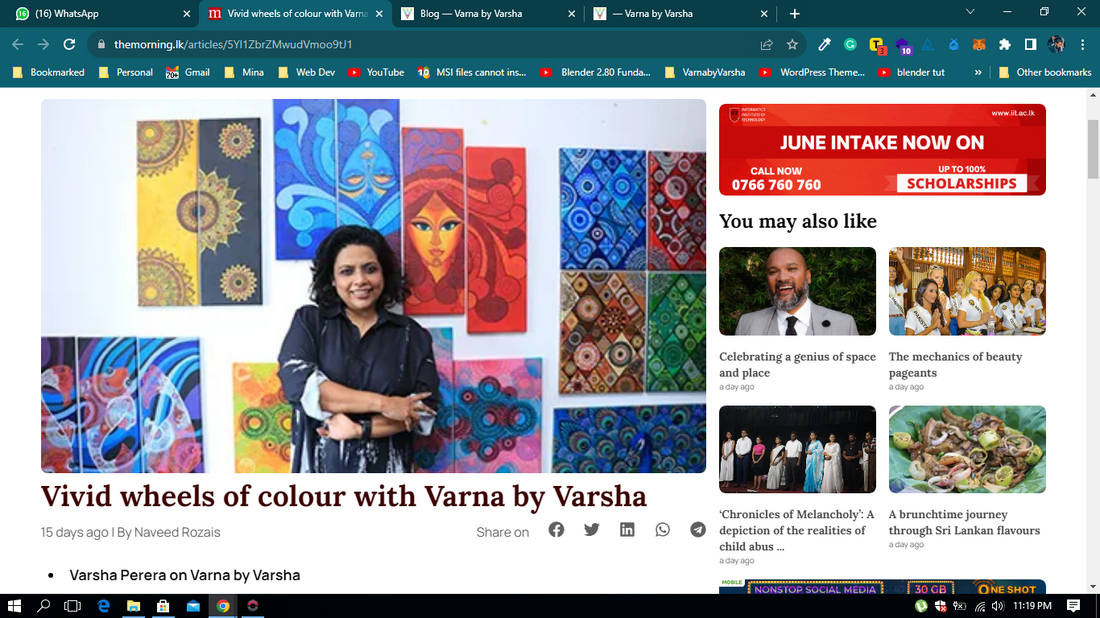Vivid wheels of colour with Varna by Varsha - by The Morning Magazine